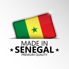 Made in Senegal graphic and label.