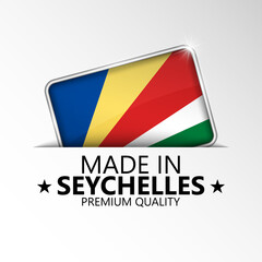 Made in Seychelles graphic and label.