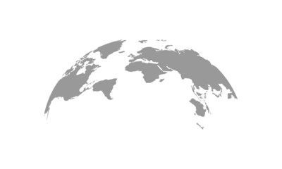 World map globe vector illustration. World map symbol isolated. Vector EPS10
