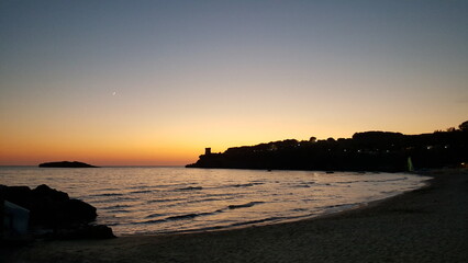 Sonnenuntergang Cilento
