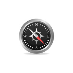 Realistic Compass with windrose. Compass symbol. Vector illustration EPS10