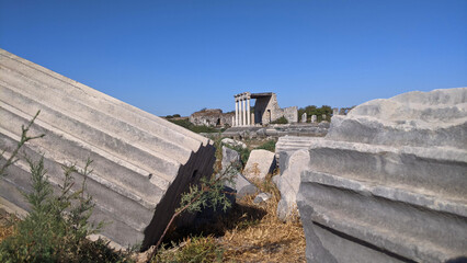 Ionic Stoa of Miletus, Turkey. Milet was an ancient Greek city on the western of Anatolia.