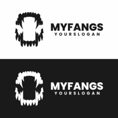 my fangs logo design template