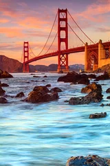 Foto auf Alu-Dibond Golden Gate Bridge, San Francisco © Jennifer Chen