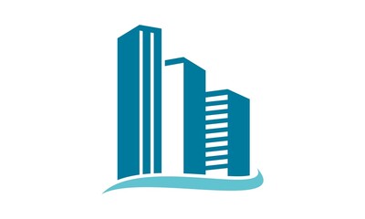 skyscraper vector building logo