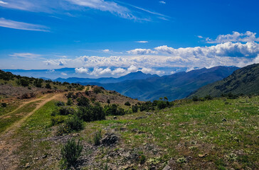 paisaje andino sierra de Lima, Peru