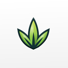 cannabis cbd leaf illustration