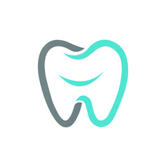 tooth icon on white background