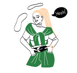 Group of fashionable women