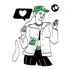 Group of fashionable women