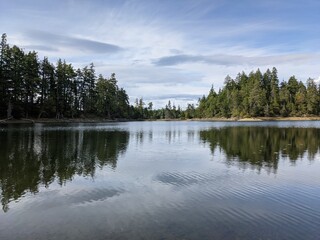 Spider lake on Vancouver Island