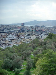 Obraz premium Archaeological park above the city of Athens, Greece