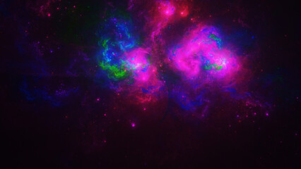 background with particles in galaxy shape