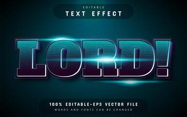 Lord 3d text effect editable