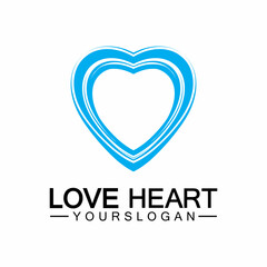  Love heart logo and symbol vector template