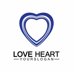  Love heart logo and symbol vector template