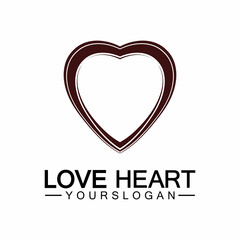  Love heart logo and symbol vector template