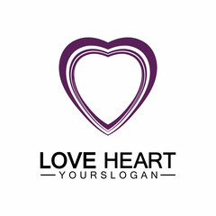  Love heart logo and symbol vector template