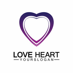  Love heart logo and symbol vector template