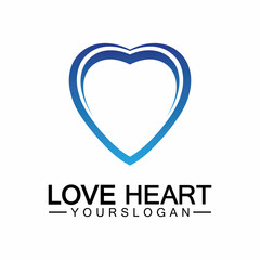  Love heart logo and symbol vector template