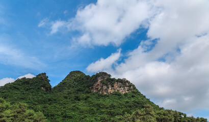 Green mountains and green waters in Guilin, Guangxi