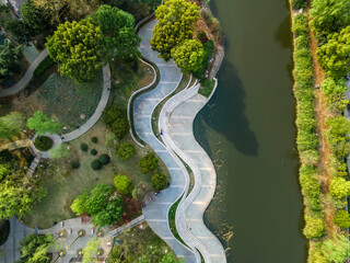 Aerial photography of Suzhou modern high-rise residential building landscape