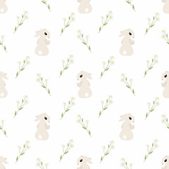 seamless woodland and easter patterns