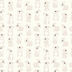 Obraz premium seamless woodland and easter patterns