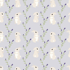 seamless woodland and easter patterns
