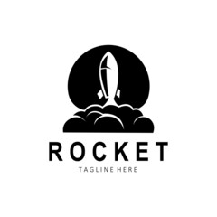 Rocket Logo Design, space exploration vehicle