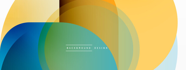 Creative geometric wallpaper. Minimal circle triangle and square line abstract background. Vector illustration for wallpaper banner background or landing page