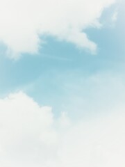 white cloud and blue sky background