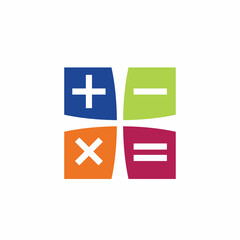 Calculator vector icon template background