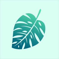 Leaf vector icon logo