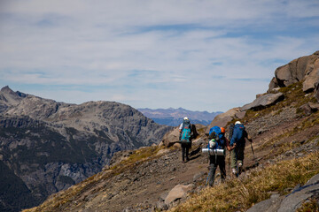 Fototapeta premium hiking in the mountains