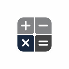 Obraz premium Calculator vector icon template background