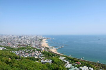 東部展望台からの須磨海浜公園
