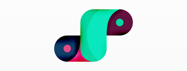 Creative geometric wallpaper. Trendy minimal abstract background. Techno business template for wallpaper, banner, background or landing