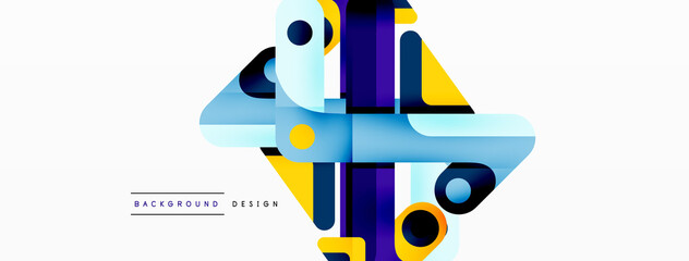 Colorful dynamic stripe composition. Lines geometric creative abstract background for wallpaper, banner or landing