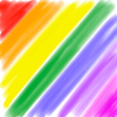 Minimalistic design with color gradients. Rainbow shades palette. Rainbow color gradations.  Variation of flag representing peace or gay pride flag or LGBT pride flag