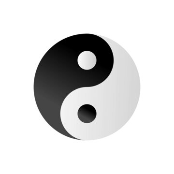 yin yang symbol vector illustration