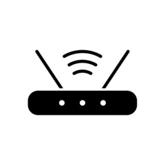 router wifi new icon simple vector