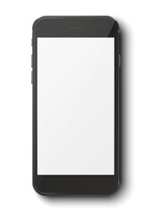Smartphone isolated on white background.