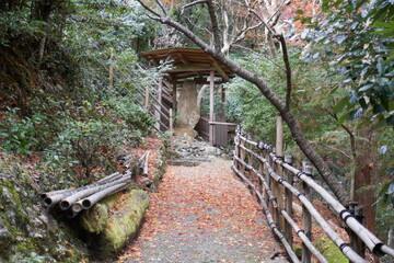 嵐山の千光寺への上り坂