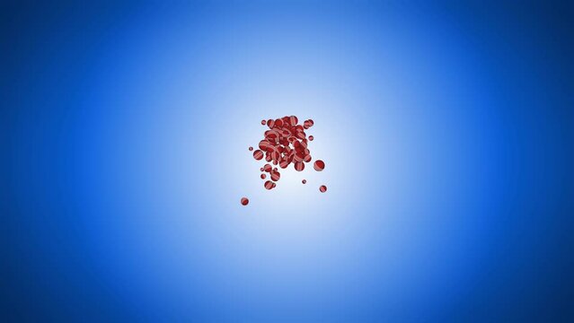 4K 3D loop animation of a red cricket ball spinning in slow motion on a green screen background. Virtual studio background animation. cricket ball with thread stich. Sport recreational game object