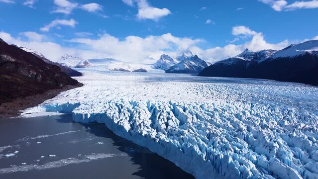 Los Glaciares National Park at El Calafate at Patagonia Argentina. Stunning landscape of iceberg in Patagonia. Perito Moreno Glacial. Patagonia landscape. Travel destination of El Calafate Argentina.