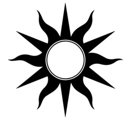 abstract sun icon