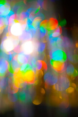 Multicolored rainbow large bokeh effect background