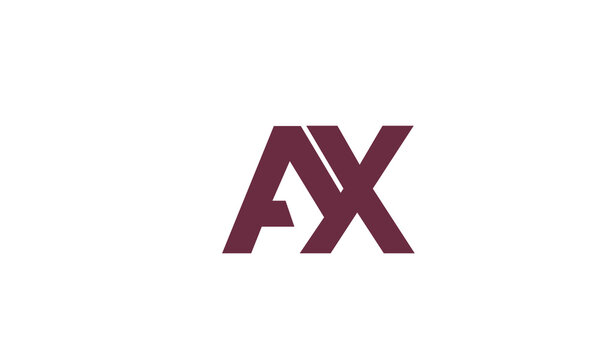 Alphabet letters Initials Monogram logo AX, XA, A and X