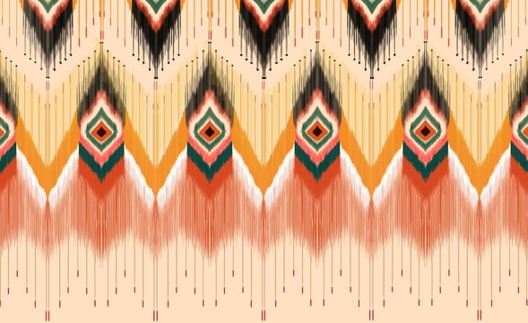Ikat art pattern indigenous shirt pattern wallpaper abstract background
